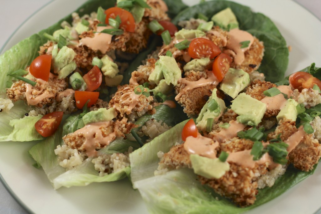 Buffalo Chicken Lettuce Wraps