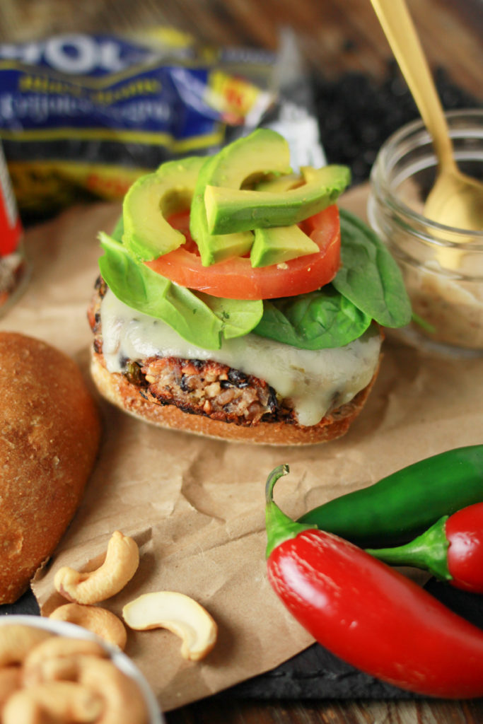 Black Bean Burger with Chipotle Mayo